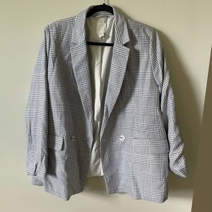 H&M Plaid Blazer: XL